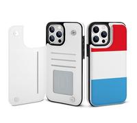 Luxembourg Flag Printed Wallet Phone Case Slim Cute Cellphone Protective Cover Unisex Compatible with iPhone iPhone 14/14 Pro/14 Pro Max/14 Plus