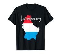 luxembourg flag tshirt, luxembourg map tshirt for men women T-Shirt