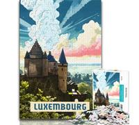 Luxembourg Jigsaw Puzzles for Adults Teenagers Jigsaws Puzzle,Challenging Game And Family Play for Is Ideal As A Gift for The Whole Family 38x26cm