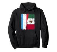 Luxembourg Mexico Half Flag Luxembourgish Mexican Jersey Pullover Hoodie