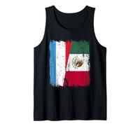 Luxembourg Mexico Half Flag Luxembourgish Mexican Jersey Tank Top