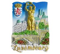 Luxembourg Refrigerator Magnet Tourism Souvenir Fridge Decoration Creative Craft 3D