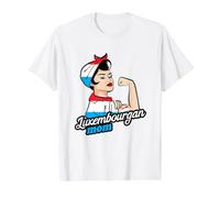Luxembourgan Mom Luxembourgish Roots Luxembourg Flag Value Graphic T-Shirt, Men, White, XL