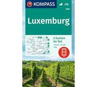Luxemburg (2-K-Set) WK 2202: Including map for offline use in the KOMPASS app. Cycling.. 1 : 50000.