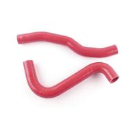 LUXERAD Silicone Radiator Coolant Hose Kit for Ford Fiesta ST150 RMS24C 2.0L 2005-2008 (Red)