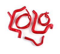 LUXERAD Silicone Radiator Coolant Hose Kit For Ford Focus ST MK2 ST225 2.5Ltr RS (Red)