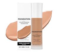Luxes Colour Changing Foundation for Mature Skin, Intelligent Color Correcting Foundation, Medium Coverage, Buildable Formula, Lightweight Texture, Long-Lasting Natural Finish (Tan)
