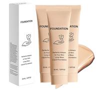 Luxes Colour Changing Foundation Mature Skin, Intelligent Color Correcting Foundation with Buildable Coverage, Moisturising & Lightweight Texture, Long-Lasting Natural Finish (3PCS)