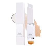 Luxes Colour Changing Foundation Stick, Korean Colour Changing Foundation with Detachable Brush, Medium To Full Coverage Base Makeup, Lightweight Texture, Long-Lasting Natural Finish (Tan)