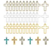 Luxeu Resin Craft Bezels, 30 Pcs Open Bezels, Hollow Frame for Resin Casting, Making Keychain, DIY Crafts