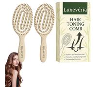 Luxevéria Comb, Luxeveria Hair Toning Comb,Detangling Hair Brush, Flexible Soft Pin Bristles, Does not Pull, Removes Tangles, Brushes for Straight, Curly & Wet Hair (1)