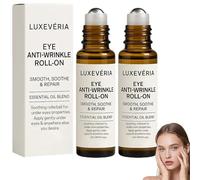Luxevéria Eye Roller for Puffiness Removes, Delicate Revitalizing Roll-On, Anti-Wrinkle Firming Serum, Firm And Plump Face Serum, Smooths Fine Lines, Deeply Moisturizes (2 Bottle)