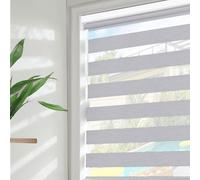Luxevoir Panoramix No Drill Roller Shades for Window, 100% Blackout Cordless Roller Blinds for Home Privacy Custom Window Shade Easy to Install Roll Up Blinds(Gray, 126cm W x 150cm H)