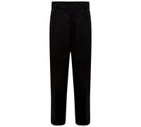 LUXFAB Boys School Uniform Half Elastic Waist Easy Pull Up Trouser Boys Pull Up School Trousers Elasticated Pull On Black Grey Navy Age 3 4 5 6 7 8 9 10 11 12 13 14 15 16