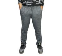 LUXFAB Jogging Pants Mens Tracksuit Bottoms Trousers Casual Mens Joggers for Men UK Zip Pockets Elasticated Open Hem Classic Jog Pants Jog Sweatpants Sports Joggers Charcoal