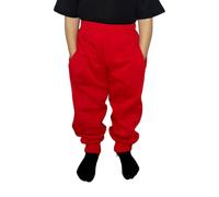 LUXFAB Kids Unisex Fleece Jogging Bottoms Boys Girls Sports PE Joggers Pull On Trousers School Play Soft Jog Pants Sizes 1-14 Red