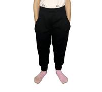 LUXFAB Kids Unisex Fleece Jogging Bottoms Boys Girls Sports PE Joggers Pull On Trousers School Play Soft Jog Pants Sizes 1-14 Black