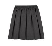 LUXFAB UK School Uniform Girls Summer Formal Dress Bottom Full Elastic Box Pleat Skirt Only Uniform (UK, Age, 16 Years, 17 Years, Regular, Pack of 1 - Grey)