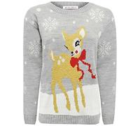 LUXFAB Women's Knitted Merry Christmas Long Sleeve Xmas Tree Ladies Pom Jumper 8-24