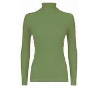 LUXFAB Womens Ribbed Polo Neck Long Sleeve Top Stretch Winter Turtleneck Jumper Thermal Warm Knit Casual Slim Fit UK Sizes 8-26 Comfert Stretch Ladies Khaki