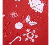 LuxFocus Christmas Tablecloth, 54 x 108 Inch Table Cloths Rectangular, Xmas Random Reindeer And Gift Table Cover, Christmas Table Clothes for Winter and Holiday Table Decorations, Red