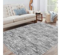 LuxFocus Large Rectangle Area Rug,Soft Machine Washable Modern Rugs for Bedroom Low Pile Stain Resistant Indoor Floor Carpet for Home Decor Light Grey 160 x 230 Cm