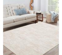 LuxFocus Modern Area Rug,Foldable Machine Washable Living Room Rugs for Farmhouse Nursery Bathroom Low Pile Non-Slip Indoor Floor Carpet for Home Office Beige 240 x 340 Cm