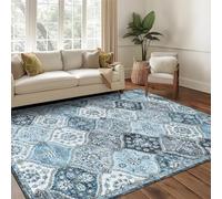LuxFocus Vintage Living Room Rug 160x230 cm Moroccan Low Pile Grey Blue