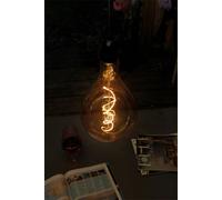 Luxform Battery Operated Glass Filament Bulb Raindrop