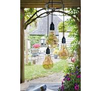 Luxform Battery operated Glass Filament Bulbs Flow in Clear Luxform Clear