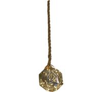 Luxform Battery Operated Hemp Rope Light with Dented Globe Design Indoor Outdoor