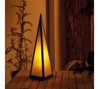 Luxform Battery Powered Pyramid Lamp in Black Luxform Black