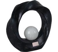 Luxform Solar Polystone Flame Effect Cresent 27199 - Black