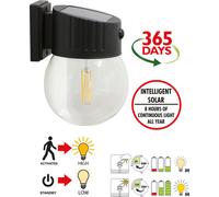 Luxform Solar Glass Globe Wall Light 29109