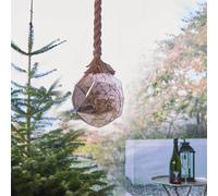 Luxform Hemp Rope Dented Globe Led Battery Light in Brown Luxform Brown