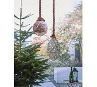 Luxform Hemp Rope Pine Cone Led Battery Light in Brown Luxform Brown