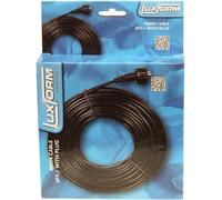 Mains Cable SPT1 for Outdoor Lighting 15M Garden Lights Extension Cable Black