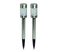 Luxform Lighting AYR LED Solar Torino Garden Stake Post Light for Driveways & Boarders - (Pack of 2) 365 Days