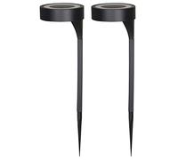 Luxform Lighting AYR Solar LED Orange Up and Down Spike Garden Light - (Pack of 2) 365 Days