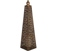 Luxform Lighting Battery Powered Moroccan Style Pyramid Lamp (60cm Height) Outdoor or Indoor with 40 Flickering LED's - Remote Control & Timer
