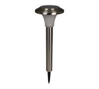 Luxform Lighting Calais Solar Post Light in Stainless Steel 50 Lumen