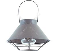 Luxform Lighting Detroit Solar Steel Wire Hanging Lantern with On/Off Switch
