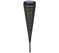 Luxform Lighting Guernsey Solar Garden Lights LED Metal Torch Light with Flower Design H-42cm - Solar Path/Boarder Lights.