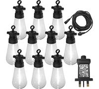 Netagon Luxform Lighting Hawaii 24V 10 Pack Festoon Lights With Warm White Bulbs