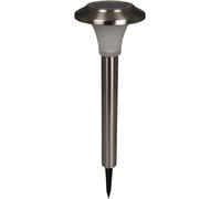 Luxform Lighting Calais Solar Post Light in Stainless Steel 50 Lumen