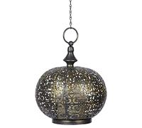 Luxform Lighting Tarsus USB Rechargeable Metal Outdoor Garden Light Flame Effect with 24hr Timer IP44