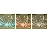 Solar Coco Metal Flame Effect Table Light 2Pk Luxform White One Size