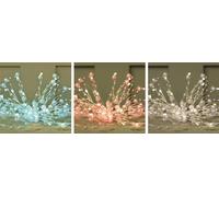 Solar Coco Metal Flame Effect Table Light 2Pk Luxform White One Size