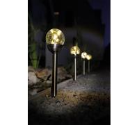Luxform Solar Conga Spike Light Globe 20pk in Silver Luxform Silver