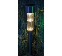 Luxform Solar Fuego Garden Spike Stainless Steel in Silver Luxform Silver